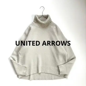 유나이티드 애로우즈 울 캐시미어 루즈 터틀넥 니트