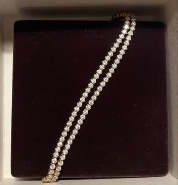 [스와로브스키] 사토루 더블 팔찌 로즈 골드