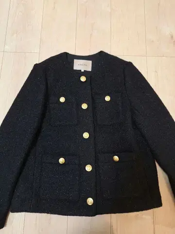 JUSGLITTY 샤이니 부클레 자켓 블랙 02 사이즈