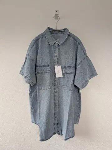 reca/반팔 데님 셔츠