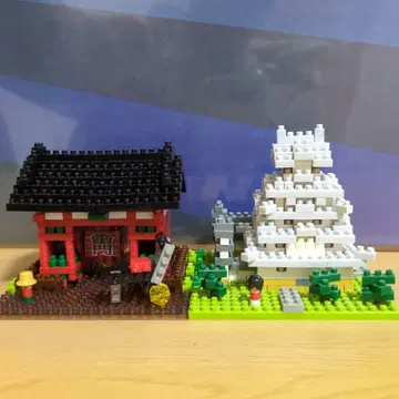 나노블록 히메지 성 번개문 세트