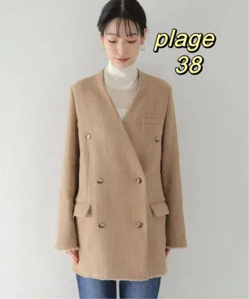 Plage [ R'IAM ] 트위드 더블 자켓