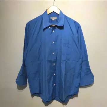 새상품급 다이마루 파랑 긴팔 셔츠 우먼 캐주얼 오피스 캐주얼