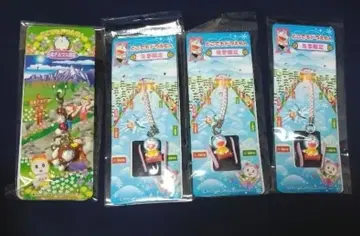 [미사용 새상품] 어디로든 도라에몽 챰 스트랩 지역 한정 4개 세트