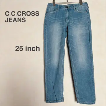 [ C.C.CROSS JEANS ] 데님 25inch 스트레이트 블루