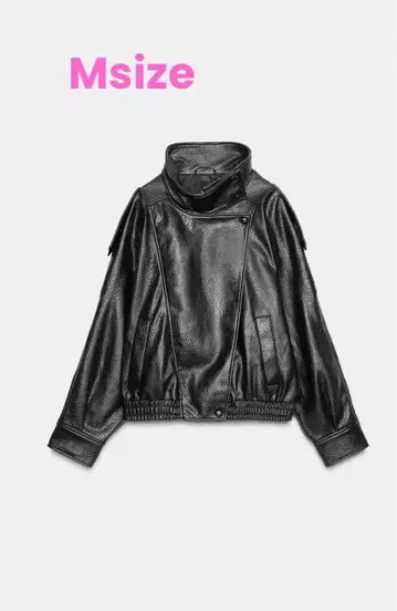 [ 미사용 새상품 ] ZARA 페이크 가죽 자켓 M 사이즈