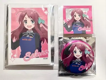 미나모토 사쿠라 좀비랜드 사가 BOOKOFF 카드+ 캔뱃지 3세트