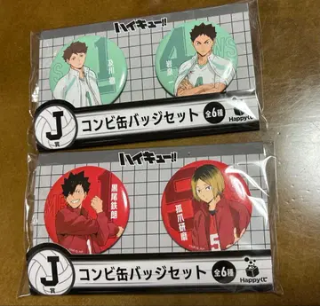 하이큐 복권 J상 콤비 캔뱃지 세트