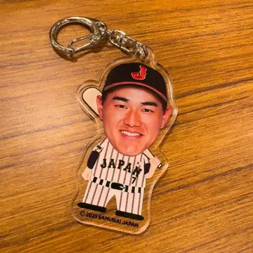 사무라이 재팬 빅 페이스 키링 니시카와 후미노리 지바 롯데 마린스