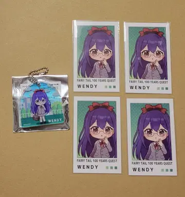 페어리 테일 100년 퀘스트 웬디 아크릴 블록 폴라로이드풍 카드