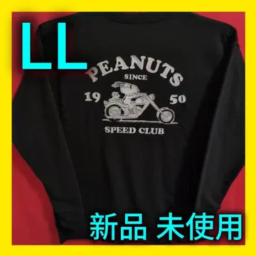 [ 새상품 ] PEANUTS 자수 스누피 바이크 속기모 맨투맨 트레이닝복