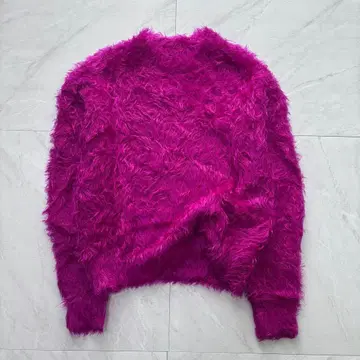 [최근] 아도니시스세존 샤기 기모 니트 보라색 핑크 프리 사이즈