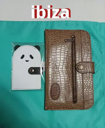 IBIZA 이비사 크로커다일풍 장지갑과 카드 케이스