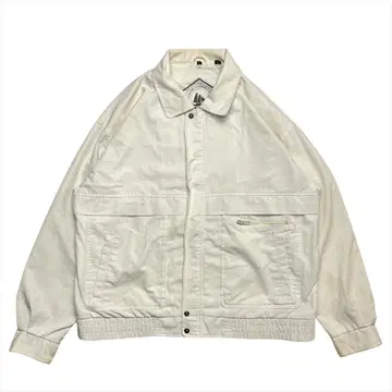 Trader Bay 풀 집업 자켓 구제 의류 남성용 L 화이트