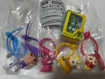 짱구는 못말려(크레용 신짱) 컬러풀 멀티 참 5종류 건담 로봇 포함