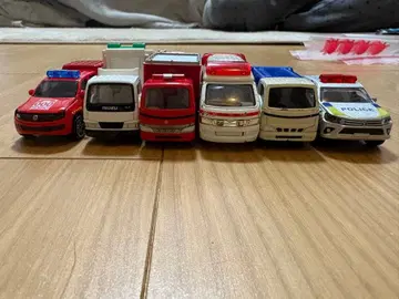 미니카 6대 세트 소방차 구급차 경찰차