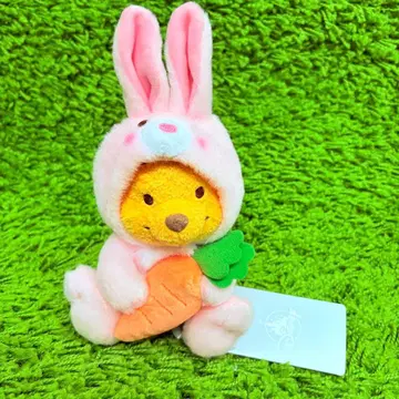 푸우 경자년 봉제 인형 토끼 핑크 디즈니 새상품