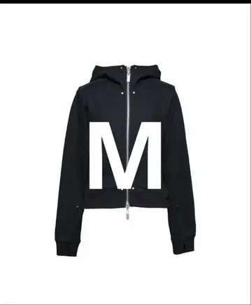 후드 부착 블랙 후드티 M 사이즈