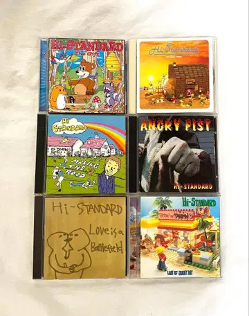 Hi-STANDARD 하이스탠다드 하이스타 6장 세트