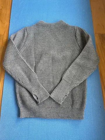 ANDERSEN-ANDERSEN 그레이 리브 터틀넥 스웨터 XS