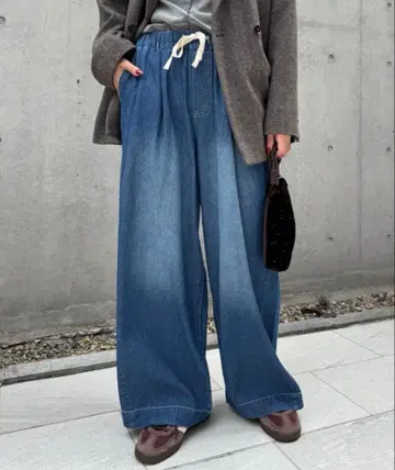 차오패닉 티피 스타일업 부드러운 와이드 이지 팬츠 새상품급