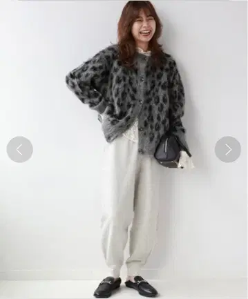 JOURNAL STANDARD relume 카네코 아야 레오파드 가디건