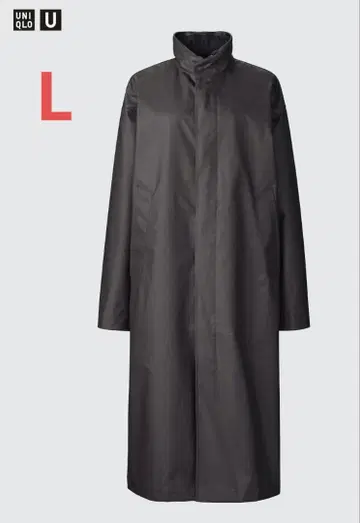 UNIQLO U 코팅 롱 코트 L 다크 브라운 유니클로