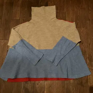 45r 플로트 패치워크 우마히코 터틀 니트