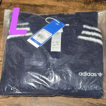 adidas 플러피 니트 가디건 리나티 네이비 fluffy