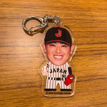 사무라이 재팬 빅 페이스 키링 마츠야마 신야 주니치 드래곤즈