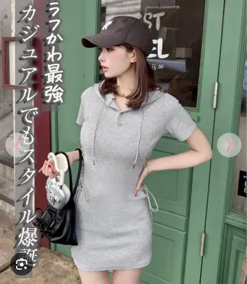 cherimi 허리 레이스업 원피스 M