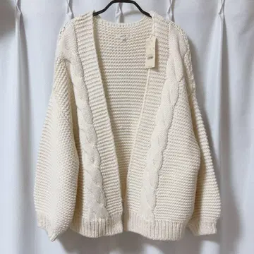 스튜디오 클립 3게이지 케이블 가디건 니트 새상품