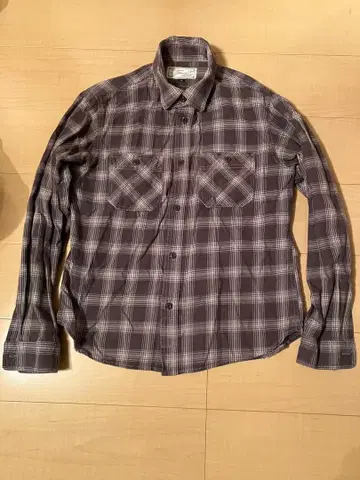 schott 샷 M 그레이 체크 플란넬 셔츠