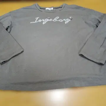 INGEBORG 그레이 긴팔 T셔츠