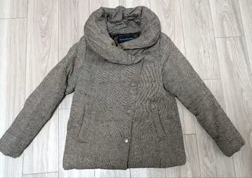 저널 스탠다드 트위드 빅 숄 숏 다운 브라운