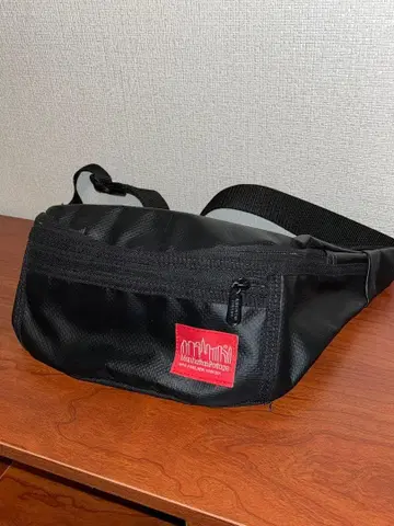 맨해튼 포티지 바디백 허리백 새상품급 블랙