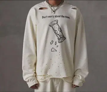 grancy 큐빅 디자인 그래픽 데미지 맨투맨 풀오버