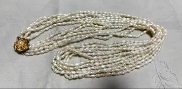 담수 펄 6연 목걸이