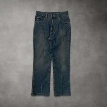 90s 블루 L 스티치 데님 스트레이트 데님 Vintage