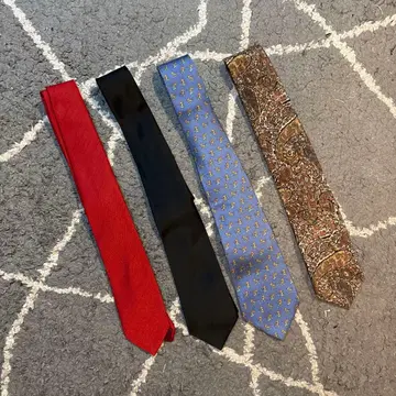 넥타이 세트 빨간색 블랙 파랑 브라운