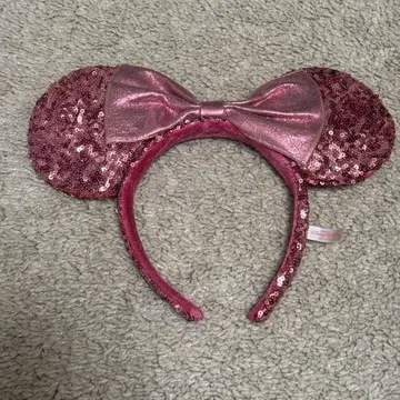 미니 마우스 귀 머리띠 핑크