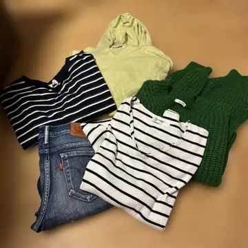 Levi's 데님 기타 5점 세트 M~L 5점 묶음 판매