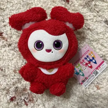 TWICE LOVELYS GIGO 한정판 복슬복슬 앉은 봉제 인형 첸 리