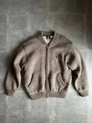 archive Mr.junko knit bomber jacket