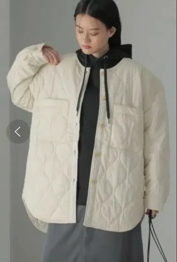 아메리칸 홀릭 노카라 퀼트 자켓