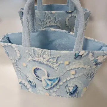 새상품급 사용 몇 회 썸씽 블루 페이러 미니 토트백