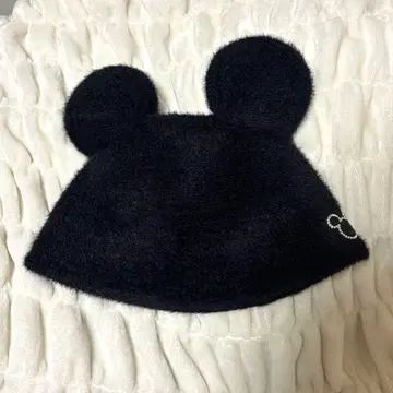 미키 귀 달린 햇 블랙