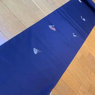 부채 패턴 자수 옷감 [ K-912 ]