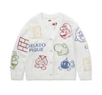 [택 포함] 젤라또피케 슈퍼 마리오 베비모코 소드 자카드 가디건