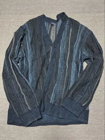 BEAMS HEART 스트라이프 가디건 L